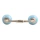 Sky Blue Crackle Ceramic Bridge Handle